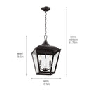 Kichler 52474 Dame 2-lt 13" Foyer Pendant