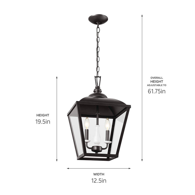 Kichler 52474 Dame 2-lt 13" Foyer Pendant