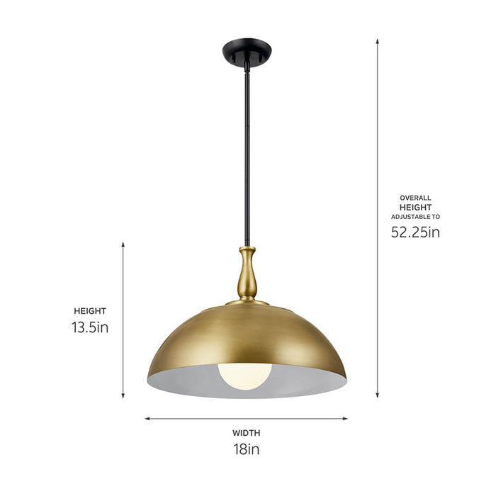 Kichler 52477 Fira 1-lt 18" Pendant