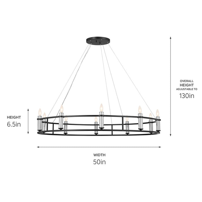 Kichler 52491 Rosalind 10-lt 50" Chandelier