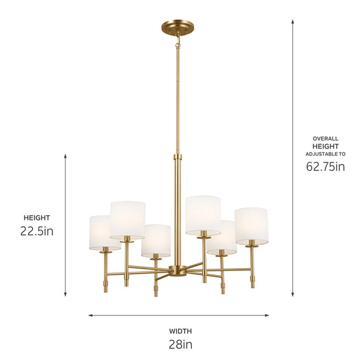 Kichler 52500 Ali 6-lt 28" Chandelier