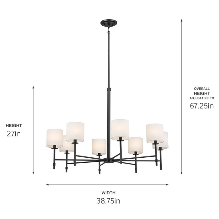 Kichler 52502 Ali 8-lt 39" Chandelier