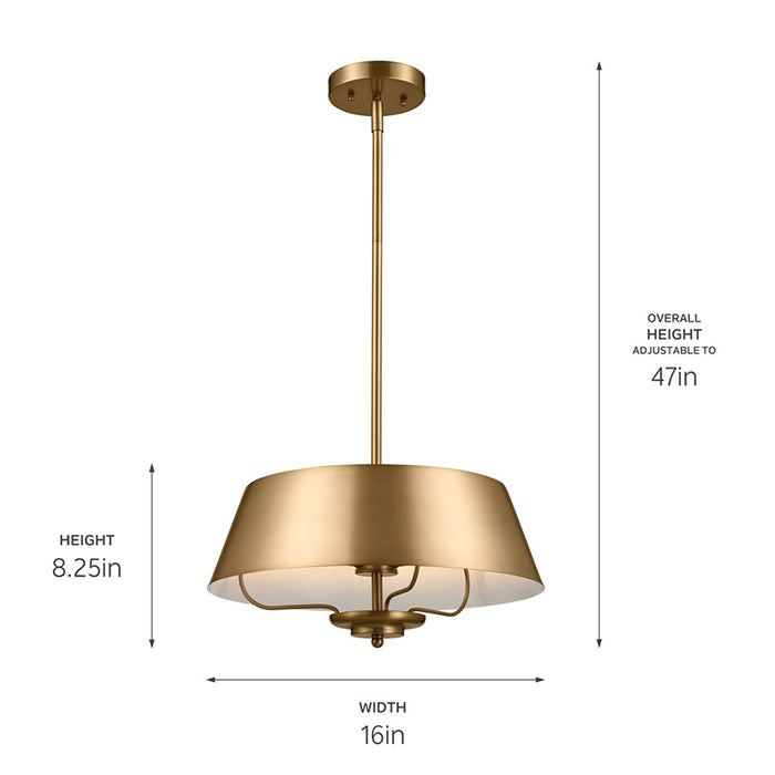 Kichler 52542 Luella 3-lt 16" Pendant