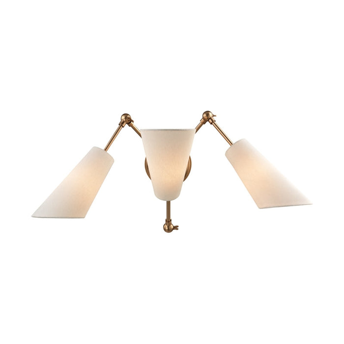 Hudson Valley 5300 Buckingham 3-lt Wall Sconce