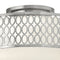 Hinkley 53241 Jules 3-lt 15" LED Semi Flush Mount