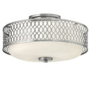Hinkley 53241 Jules 3-lt 15" LED Semi Flush Mount