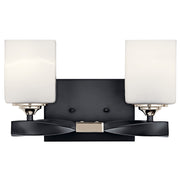 Kichler 55001 Marette 2-lt 14" Vanity Light-Black