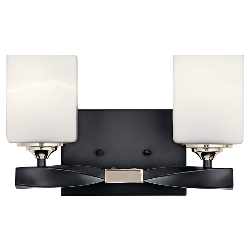 Kichler 55001 Marette 2-lt 14" Vanity Light-Black