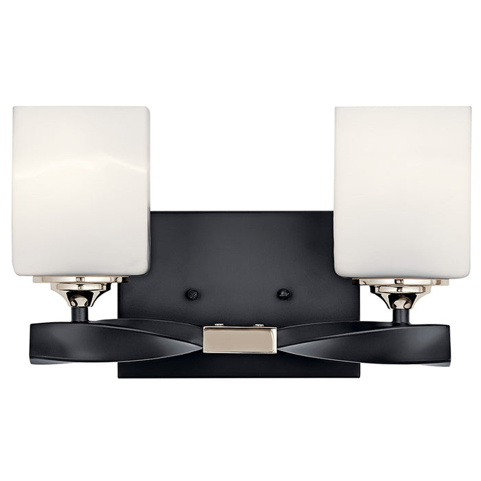 Kichler 55001 Marette 2-lt 14" Vanity Light-Black
