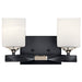 Kichler 55001 Marette 2-lt 14" Vanity Light-Black