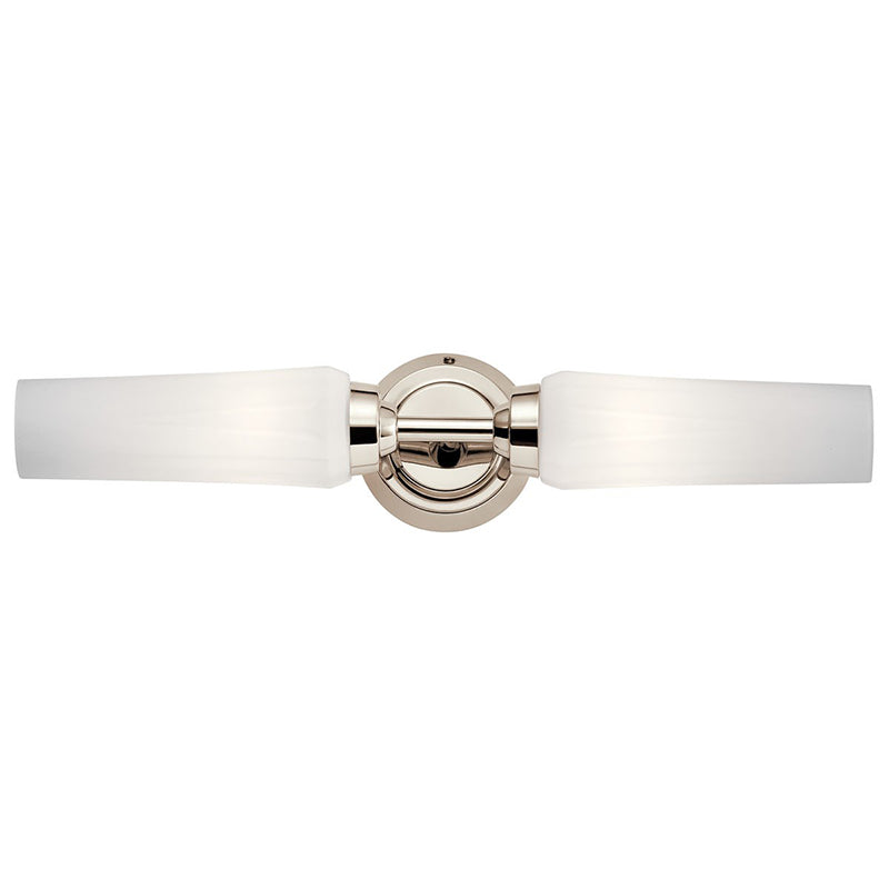 Kichler 55074 Truby 2-lt 21" Vanity Light-Polished Nickel