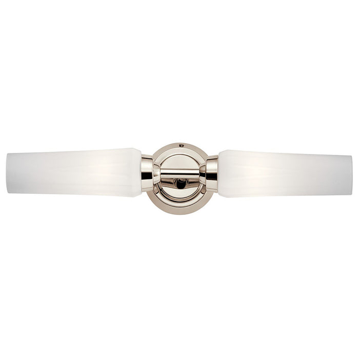 Kichler 55074 Truby 2-lt 21" Vanity Light-Polished Nickel