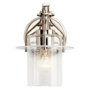 Kichler 55077 Everett 1-lt 9" Tall Wall Sconce-Polished Nickel