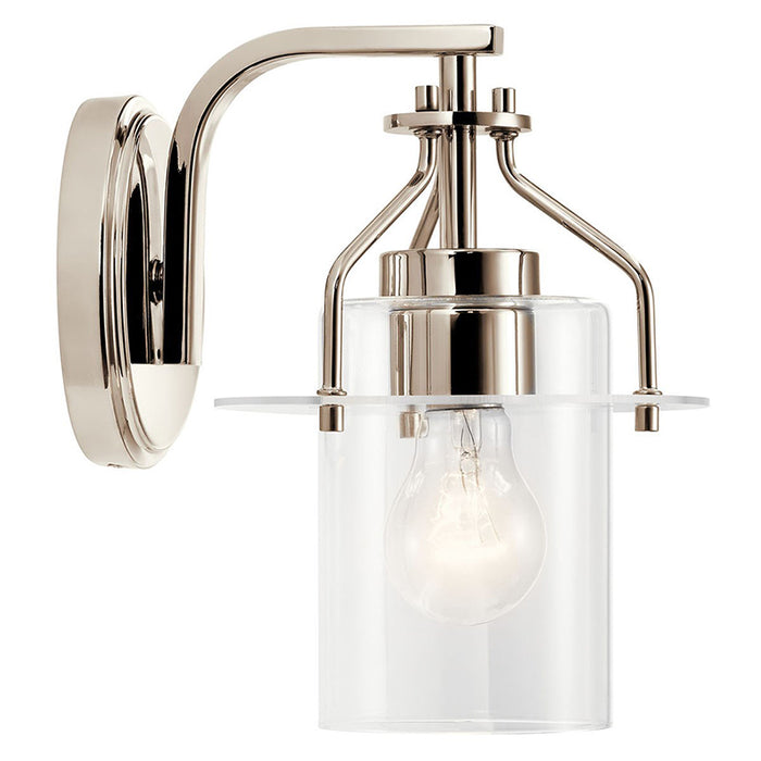 Kichler 55077 Everett 1-lt 9" Tall Wall Sconce-Polished Nickel
