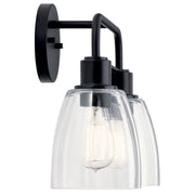 Kichler 55101 Meller 2-lt 15" Vanity Light-Black