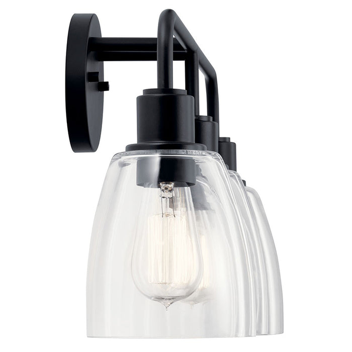 Kichler 55102 Meller 3-lt 24" Vanity Light-Black