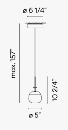 Vibia 5772-18 Tempo LED Mini Pendant