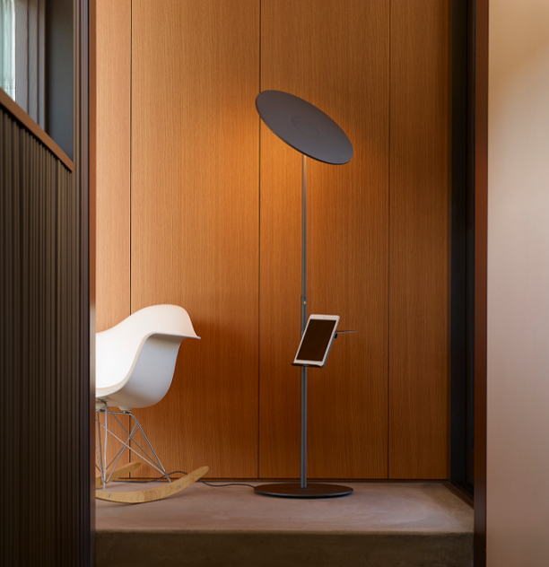 Pablo Designs Circa LED Floor Lamp with Pedestal