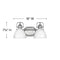 Hinkley 5812 Rowan 2-lt 16" LED Vanity Light