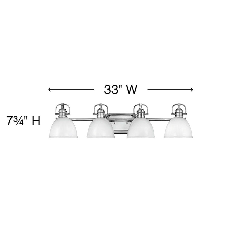 Hinkley 5814 Rowan 4-lt 33" LED Vanity Light