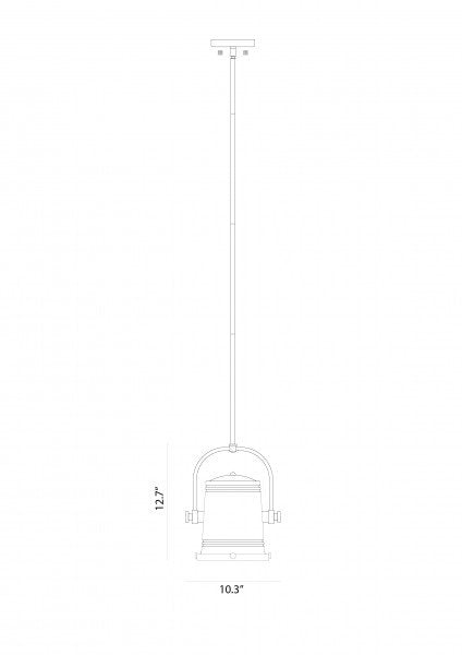 Matteo C58801 Secchio 1-lt 10" LED Pendant