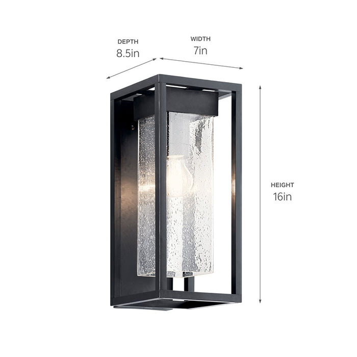 Kichler 59061 Mercer 1-lt 16" Tall Outdoor Wall Light