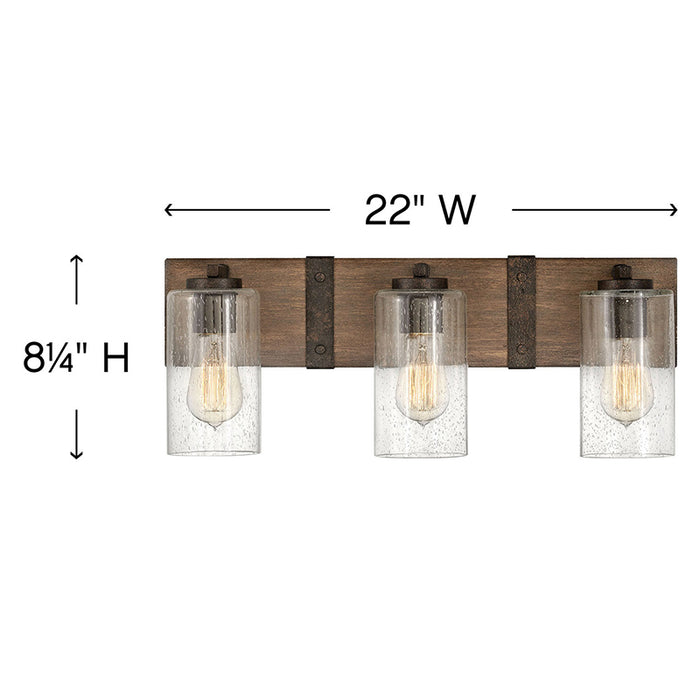 Hinkley 5943 Sawyer 3-lt 22" LED Bath Vanity