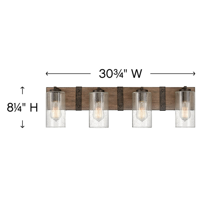 Hinkley 5944 Sawyer 4-lt 31" LED Bath Vanity