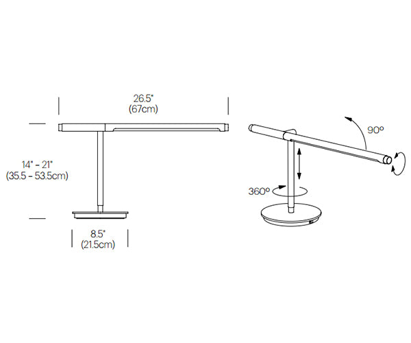 Pablo Designs Brazo Adjustable Table Lamp