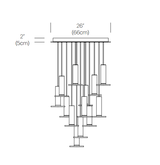 Pablo Designs Cielo 13-lt LED Chandelier