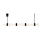 Tech 700LSWIT5 Wit 56" LED Linear Suspension, 5-Glass