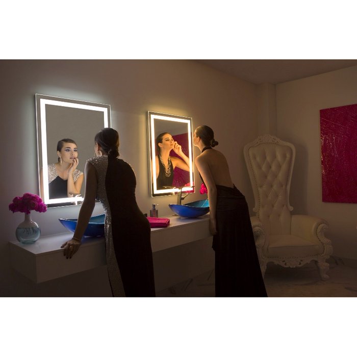 Paris Mirror Harmony 24 x 32 Rectangle LED Illuminated Mirror, RGBW
