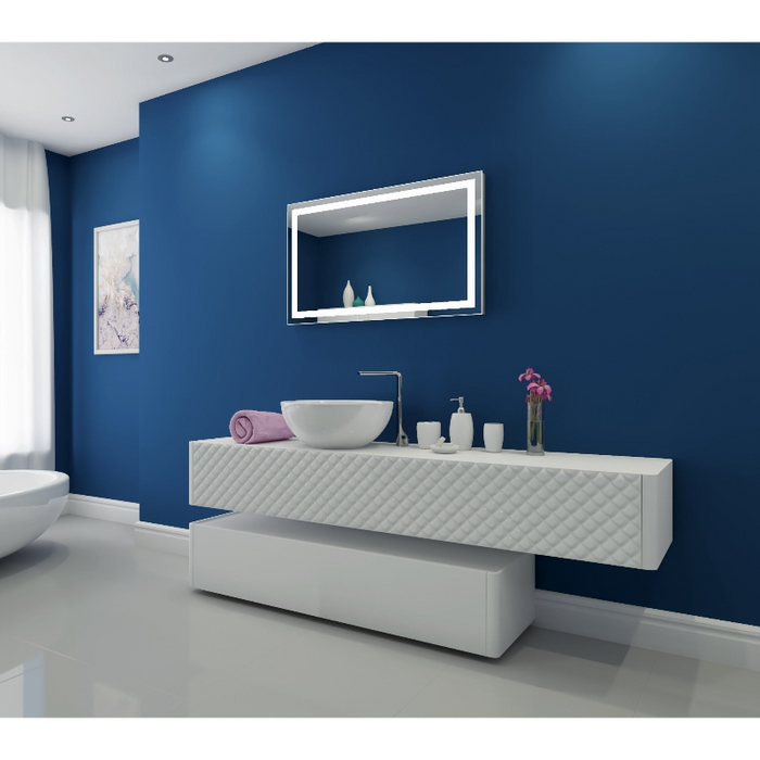 Paris Mirror Harmony 40 x 24 Rectangle LED Illuminated Mirror, RGBW