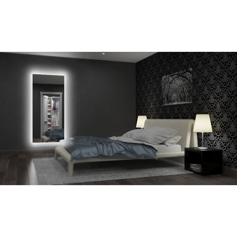 Paris Mirror Original 85 x 40 Rectangle LED Backlit Mirror, RGBW