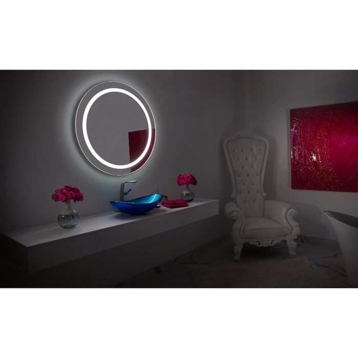 Paris Mirror Harmony Round 36 x 36 Round LED Illuminated Mirror, RGBW