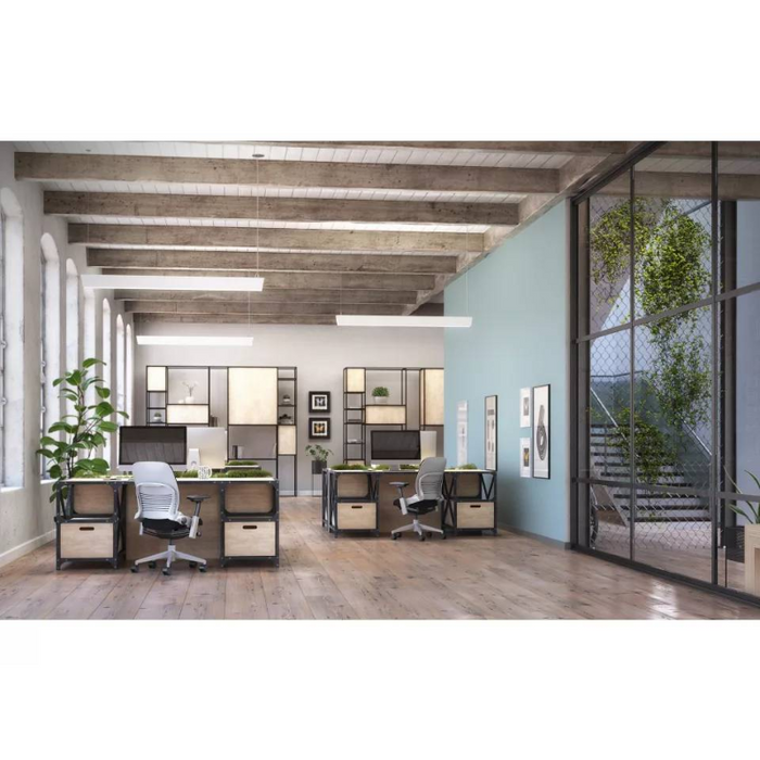 Vaulta LED Linear Suspended Mount,Direct, Direct/Indirect