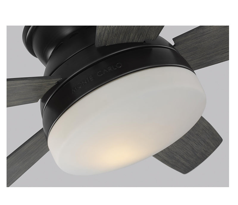 Monte Carlo Traverse 52" Semi-Flush Ceiling Fan with LED Light Kit