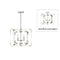 Savoy House 6-1662-4 Rotterdam 4-lt 11" Convertible Semi Flush