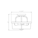 Savoy House 6-6053-2 Tulsa 2-lt 13" Semi Flush