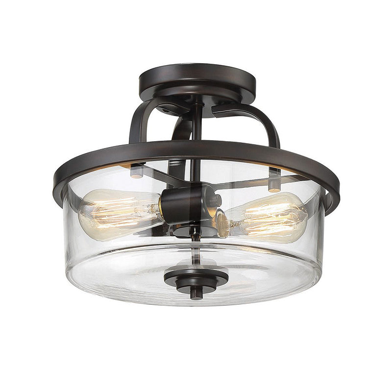 Savoy House 6-6053-2 Tulsa 2-lt 13" Semi Flush