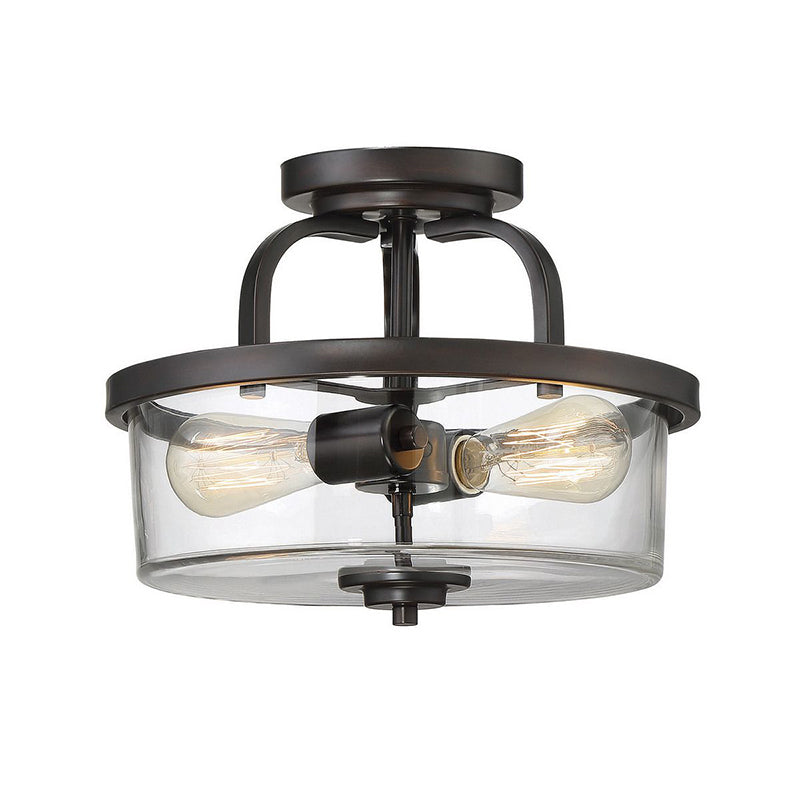 Savoy House 6-6053-2 Tulsa 2-lt 13" Semi Flush