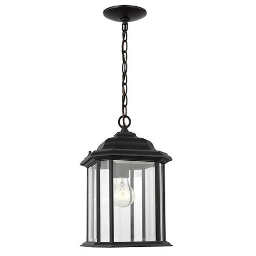60031 Kent 1-lt 8" Outdoor Pendant, Clear Seeded Glass