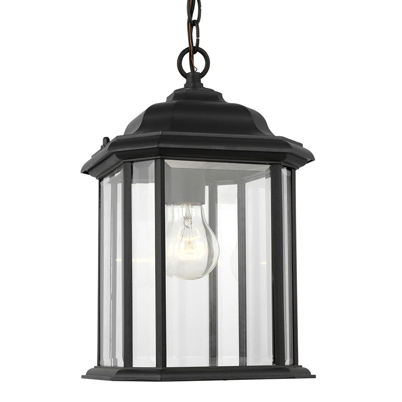 Generation 60031 Kent 1-lt 8" Outdoor Pendant, Clear Seeded Glass