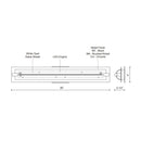 Kuzco 601001-LED Lighthouse 26" Wide LED Bath Vanity