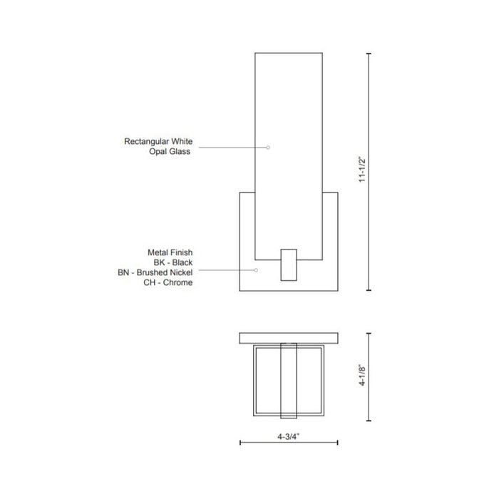 Kuzco 601485-LED Stratford 1-lt LED Wall Sconce