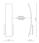 Kuzco WS8016 Bari LED Wall Sconce