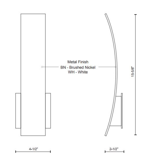 Kuzco WS8016 Bari LED Wall Sconce