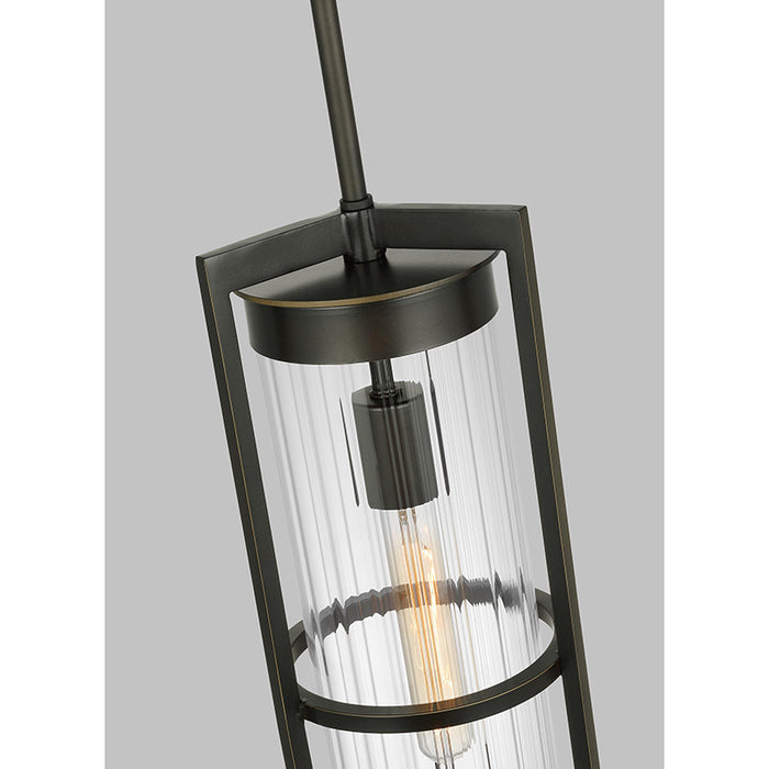 Sea Gull 6226701EN7 Alcona 1-lt 7" LED Outdoor Pendant