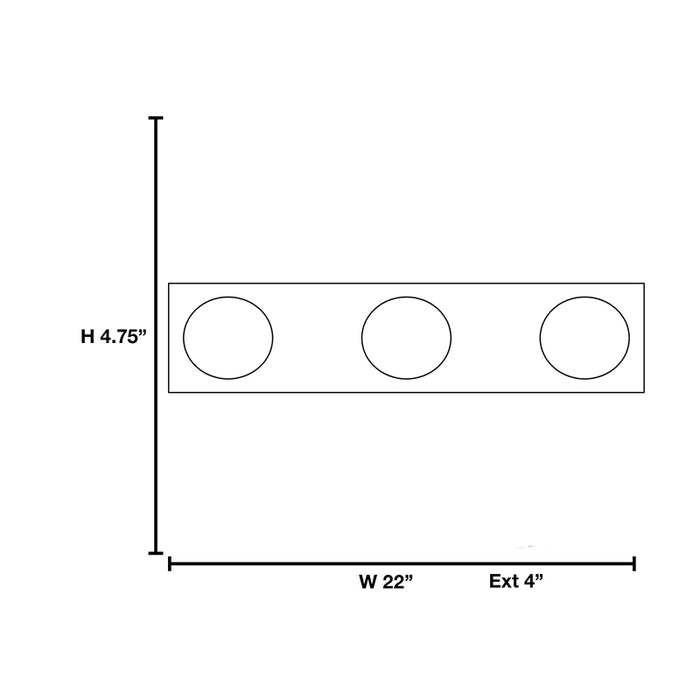 Access 62473 Classic 3-lt LED Wall/Vanity