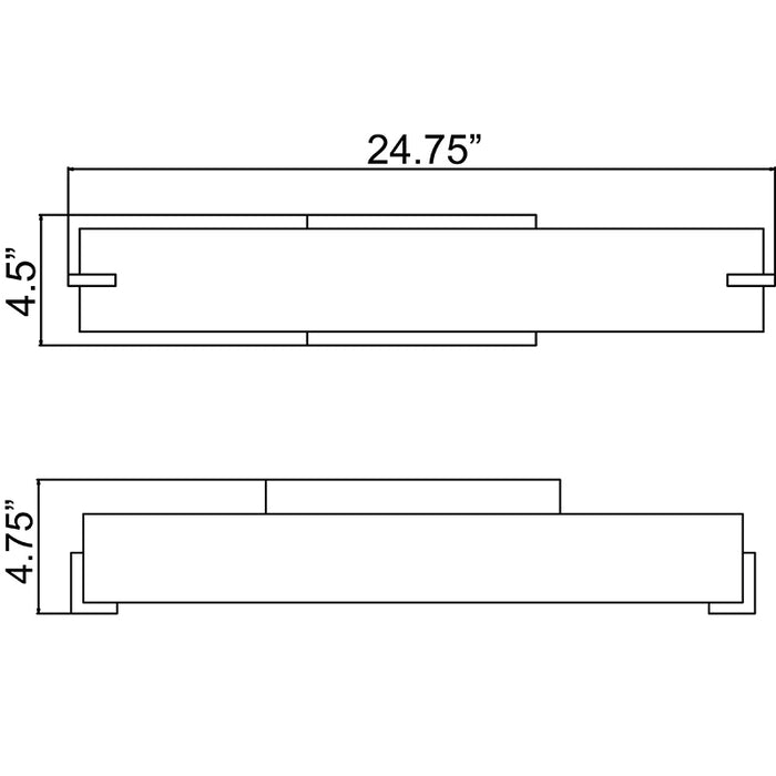 Access 62500 Tube 24.5" Wide LED Wall/Vanity